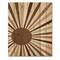 Designart - Minimalist Bright Shining Terracotta Sun Rays - Modern Print on Natural Pine Wood
